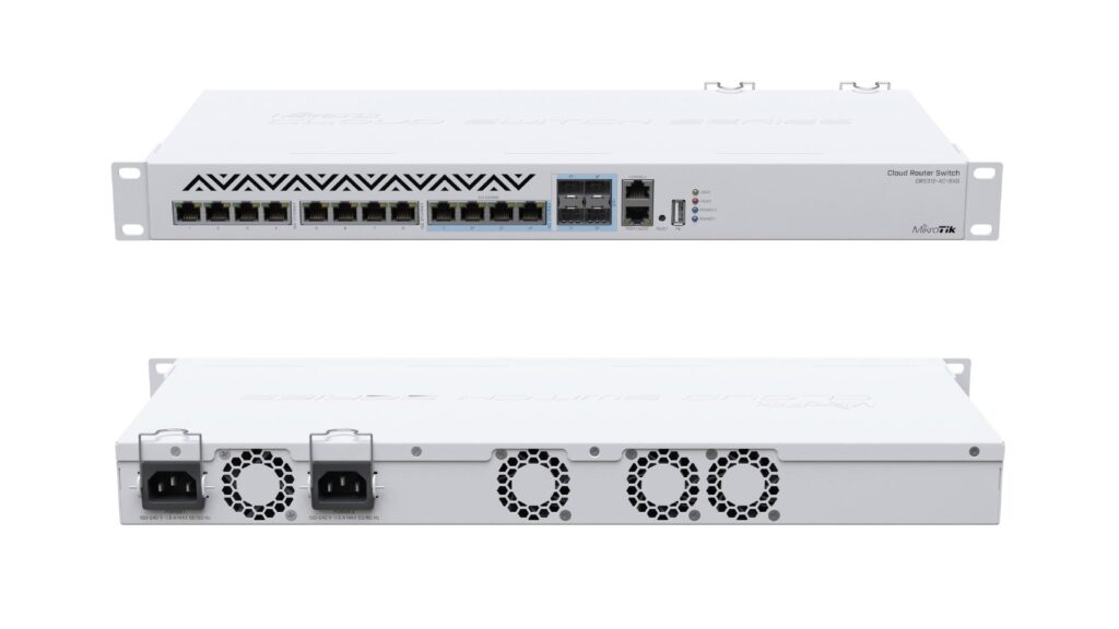 سوئیچ CRS312-4C+8XG-RM میکروتیک