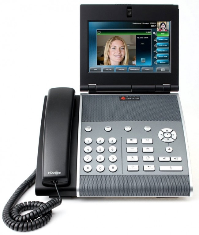 تلفن Polycom VVX1500 Video IP Phone